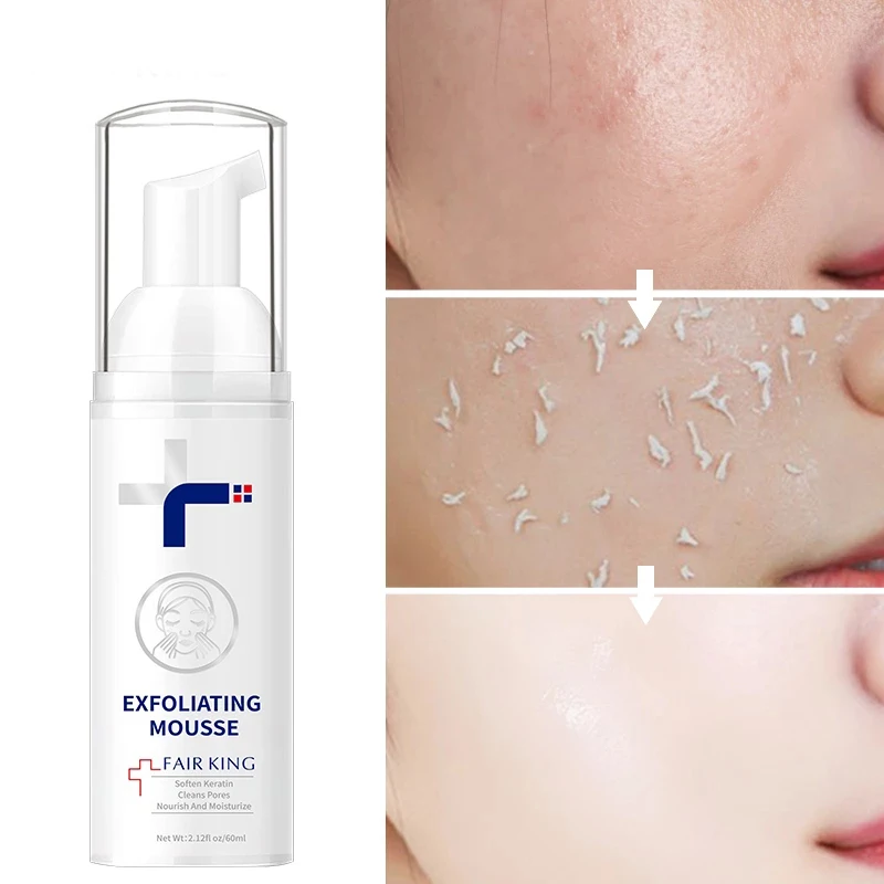 60ML Exfoliating Mousse Deep Exfoliating Cleansing For All Skin Types Moisturizing Smoothing Hydrating Skin Care