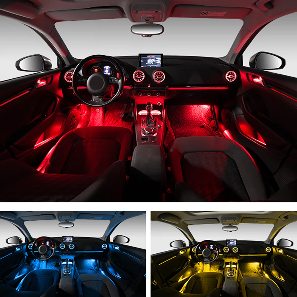 30 цветов для Audi A3 8V 8Y S3 RS3 2013-2020 декоративная искусственная подсветка освещение