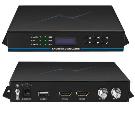 Кодировщик модулятор 2 HD вход для DVB-C DTMB ISDB-T DVB-T ATSC 8VSB H.264 CATV кодировщик хорошего