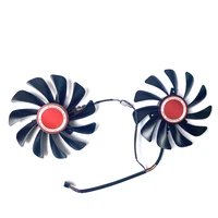 new 2pcs 95mm fdc10u12s9 c cf1010u12s for xfx rx 590580 vga video card cooling his rx580 590 570 cooling fans 4pin 12v