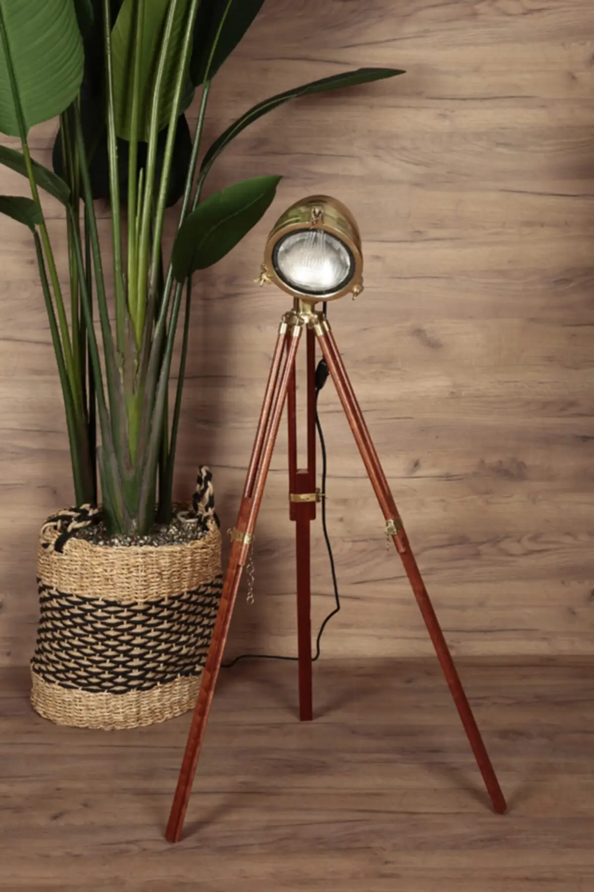 

Original Cruise Ship Tripod Lamp