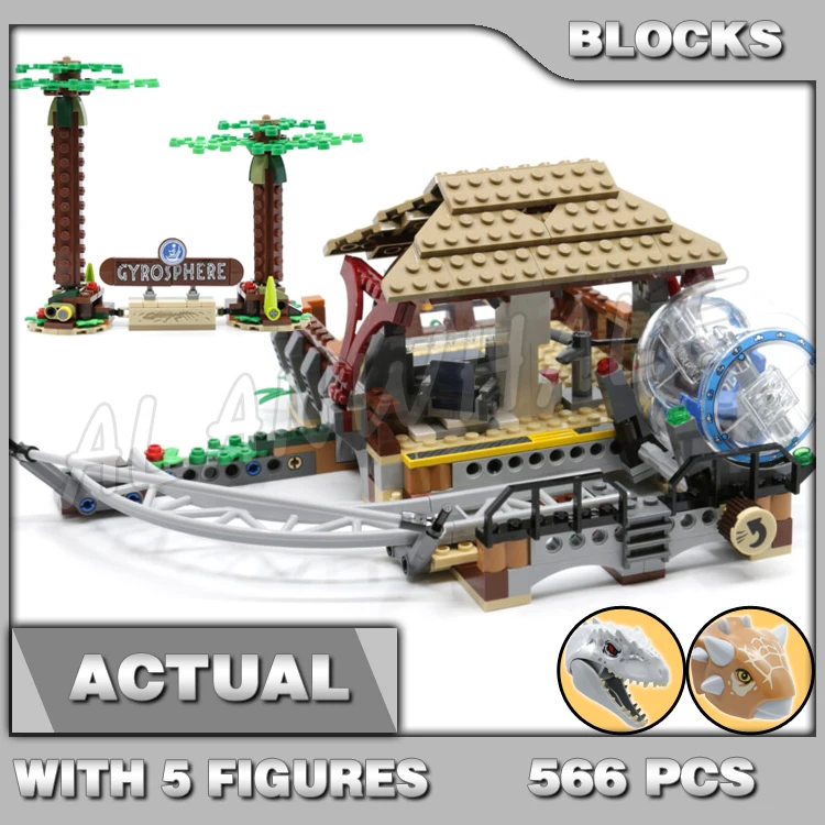 

Конструктор «Парк Юрского периода» 566 шт., индоминус Рекс против анкилозавра, парк динозавров, модель 11580, совместим с подарками