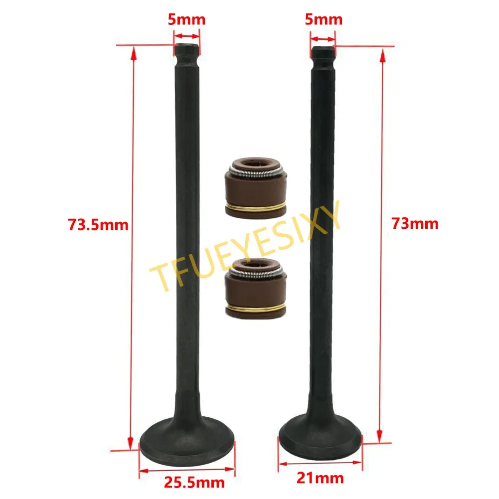 TFUEYESIXY Клапан двигателя мотоцикла Впускной выпускной клапан для адреса V125 GSR125