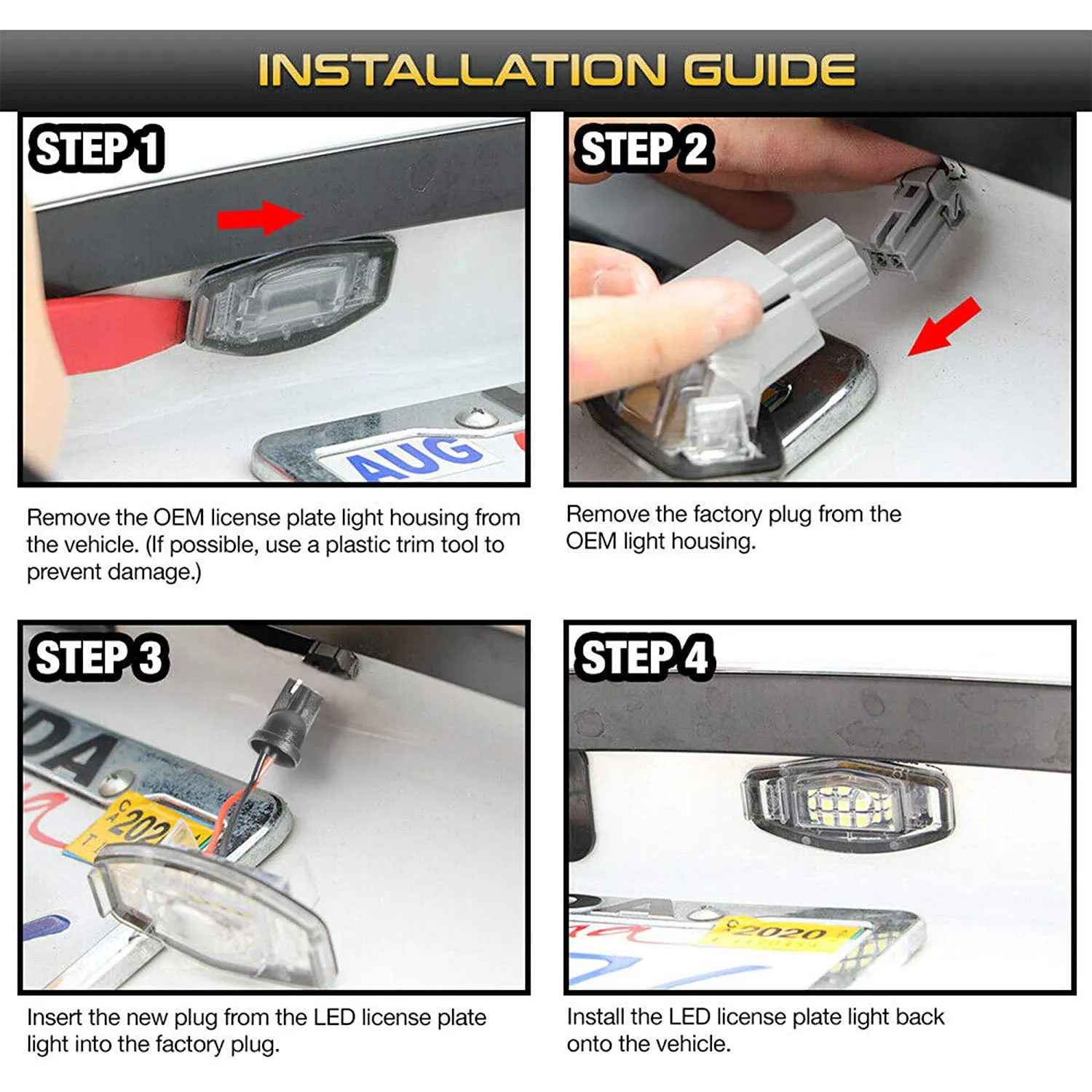 1 пара Ксеноновые белые светодиодные номерные знаки для Acura MDX RDX Honda Accord Civic 34100S84A01