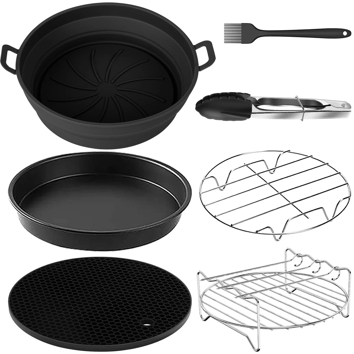 

Набор аксессуаров для фритюрницы, силиконовый коврик для приготовления пиццы, пищевая щетка, 1 комплект