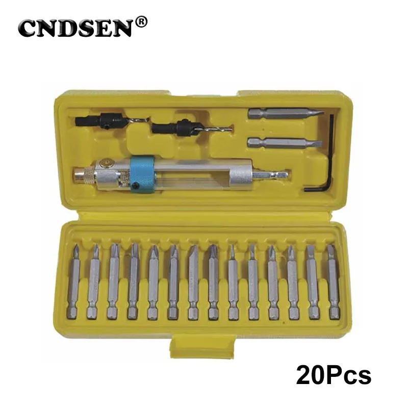 

20Pcs/Set HSS Screwdriver Flip Drive Half Time Drill Driver Swivel Head Swap Drill Bit Quick-Change Driving Repair Kit