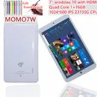 7-дюймовый планшет MOMO7W Windows 10, четыре ядра, 1 ГБ ОЗУ, 16 Гб ПЗУ, 1024*600 IPS, одна камера, поддержка HDMI, Wi-Fi, процессор Intel Atom Z3735G