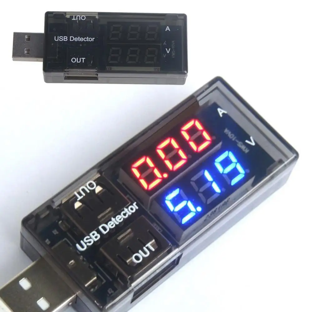 

Красный + синий двойной USB тестер напряжения тока батареи Вольтметр Амперметр зарядное устройство Тестер измерительные инструменты