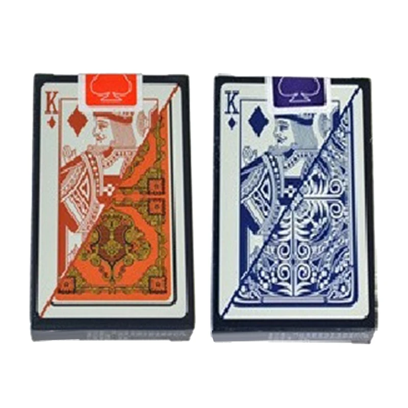 2 колода пластиковых карт Водонепроницаемые игральные карты Техасский Холдем
