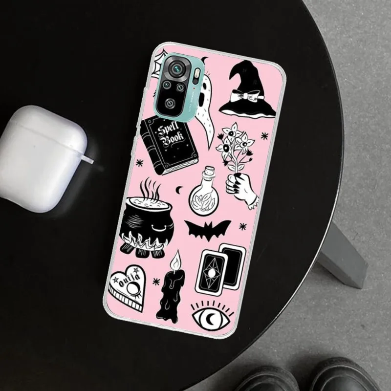 Witches Moon Tarot Witch Ouija Phone Case For Xiaomi Redmi 9 9A 7 7A 8 8A Redmi Note 8 8pro 9 9pro Transparent Phone Cover images - 6