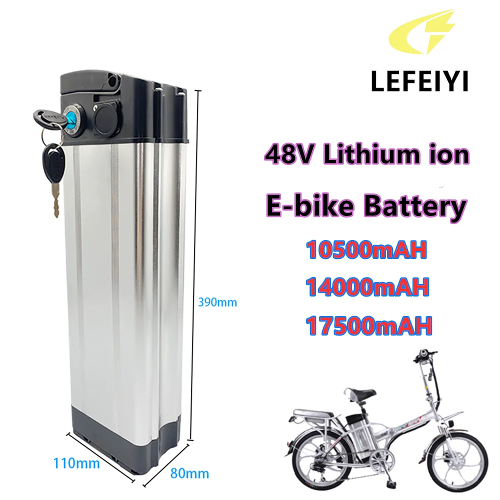 

Аккумулятор для электровелосипеда Hailong, 48 В, 18650 Ач, 14 Ач, 250 Ач, 20 А, BMS, 350 Вт, 500 Вт, 750 Вт