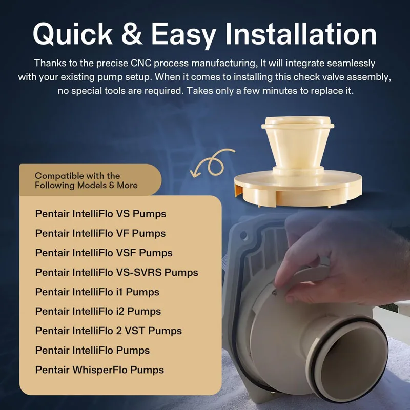 Деталь в сборе диффузора 072927 подходит для насосов Pentair Whisperflo/Intelliflo Inground бассейна