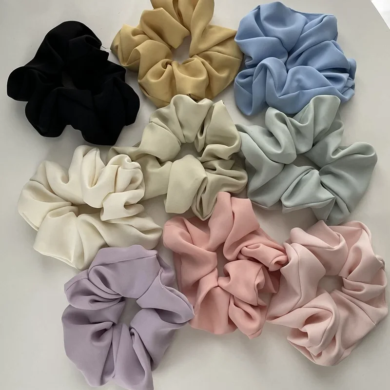 

2PCS Slik Hairband Elastic Scrunchies Large Hair Ties Accessories Fashion Ponytail Hairstyle