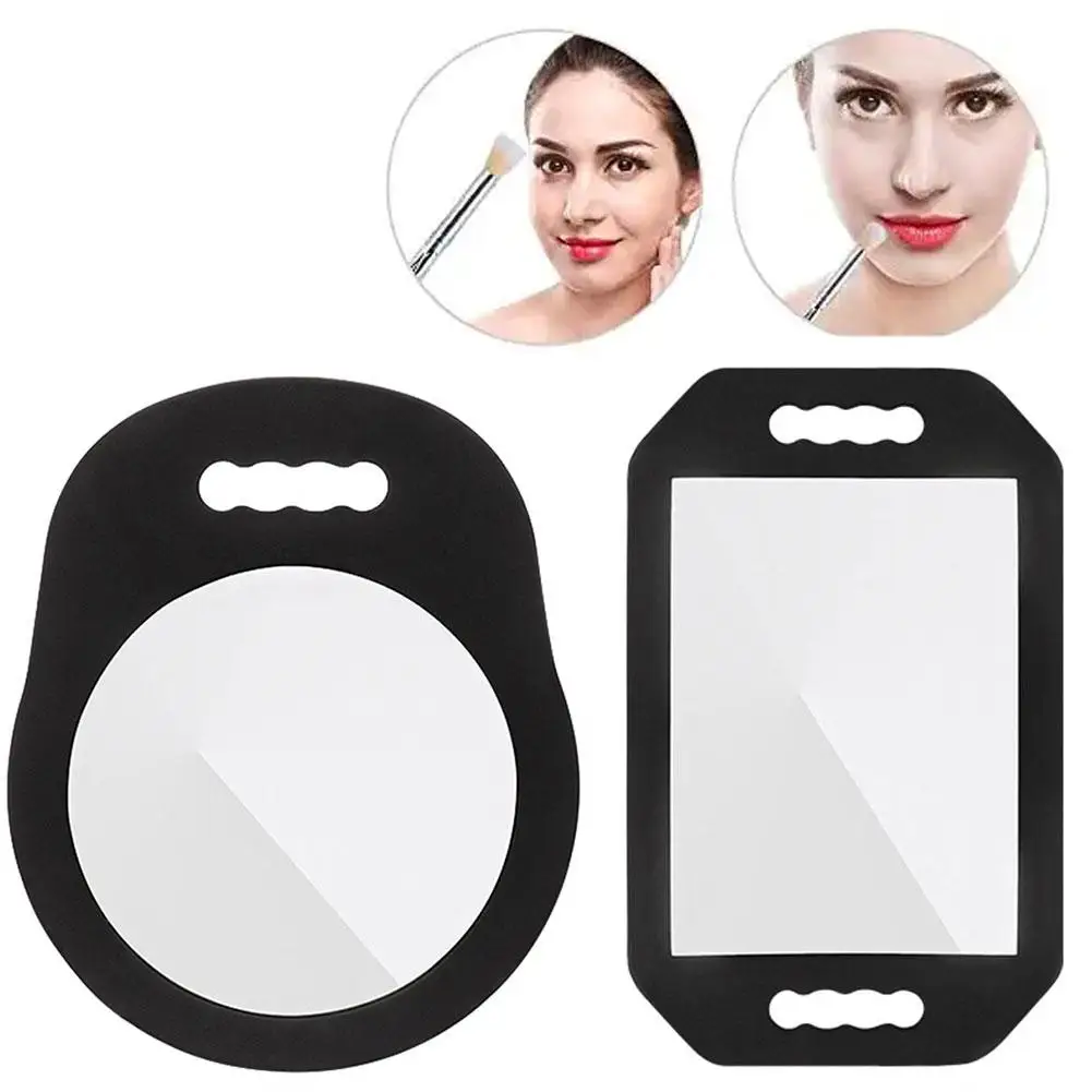 

Barber SHop Hair Salon Mirror With Foam Around Black Home Makeup Hairdressing Protection Supplies Shop Sponge Mirror W4N6