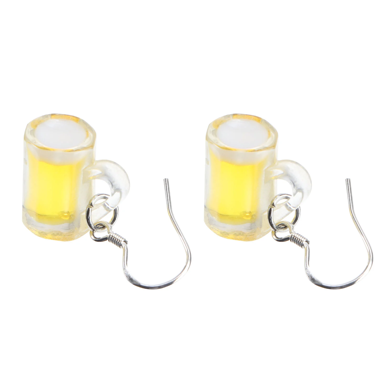 

Beer Earrings Cup Mug Eardrop Simulation Dangle Drop Creative Earbob Delicate Ear Jewelries Elegant Pendant Women