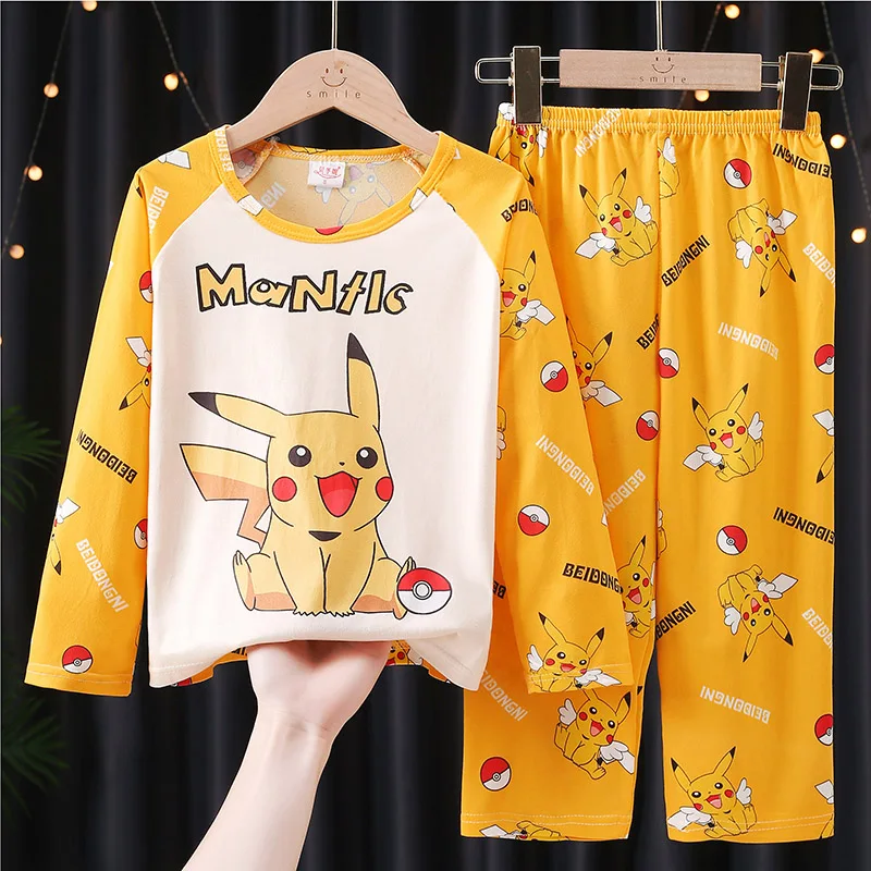 

Boys Girls Pajamas Autumn Winter Long sleeve Children's Clothing Sleepwear Cotton Pyjamas Sets For Kids 2 4 6 8 10 12 14 Years