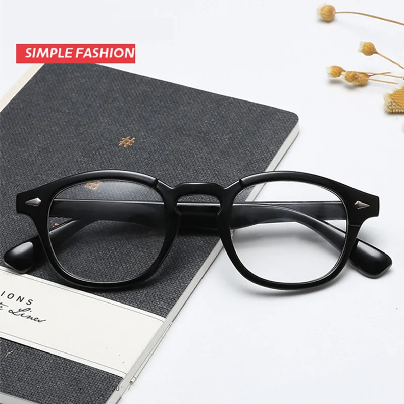 

Fashion Vintage Glasses Frame Men Johnny Depp Style Leopard Tea Glasses Designer Women Clear Lens Eyeglasses Optical Spectacle