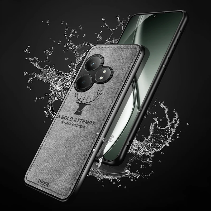 Чехол для Realme GT6 с 3d рисунком оленя тканевый чехол GT Neo6 SE 6SE Neo 6 6T T 5G силиконовая