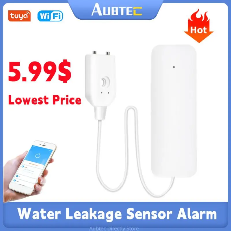 

Tuya Wifi Water Level Sensor Leak Alarm Water Overflow Flood Detector Smart Home Security Alarm Work For Smart Life Alexa Google