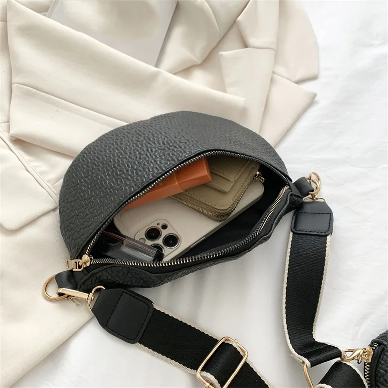 Ladies Waist Bag Fanny Pack Female Purse PU Leather Belt Waist Bags Women 2022 Fashion Chest Bag Shoulder Crossbody Chest Bags images - 6