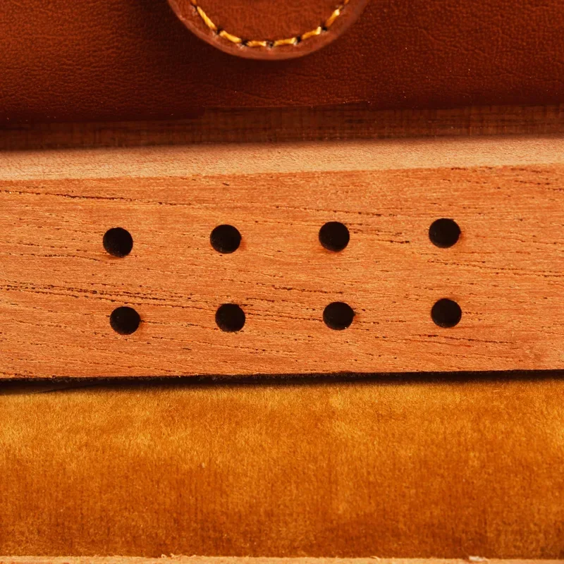 Искусственная коробка для сигар путешествий искусственная кожа кедр дерево