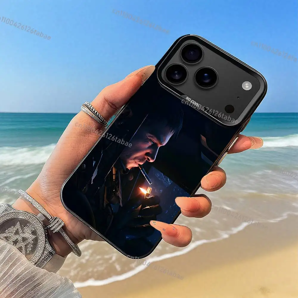 Чехол для телефона Chris R-Redfield COOL для iPhone 17, 16, 15, 14, 13, 12, 11 Pro Max Plus, цветной градиентный, мягкий, черный, IMD-покрытие (art.: 3920dc22b5347) - 3920dc22b5347