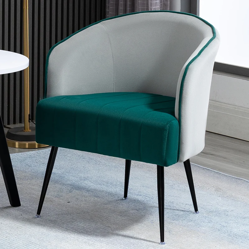 

Nordic Sofas Ergonomics Single velvet soft chair living room luxury Design relaxing armchairs chairs reception furniture