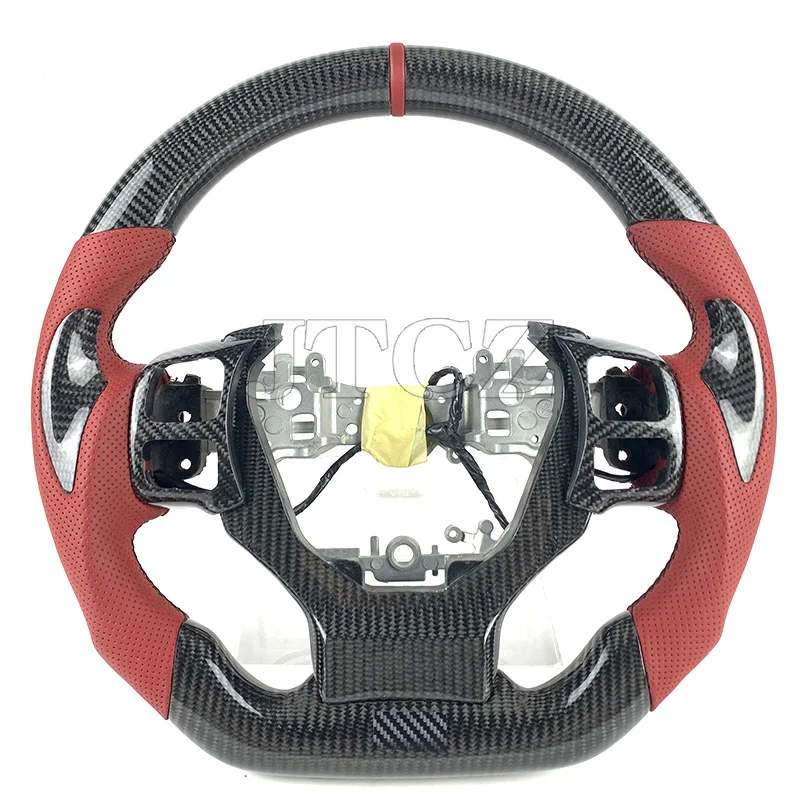 

Для Lexus — руль из углеродного волокна, кожаный GS RCF NX CT250 300 350 2017 2018 2019 2020 2021 2022 2023 2024