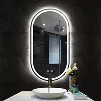 50X90CM Smart Bathroom Mirror With Three Color Light Beauty Makeup LED Wall Mounted Vanity Full Body Mirror Salle De Bain
