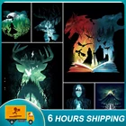 алмазная вышивка 5D алмазная мозаика сделай сам, мультяшный фильм, книга, наборы для вышивки крестиком, полная выкладка, квадратная вышивка, мозаика, искусство, картины, украшение для дома картины алмазные стразы