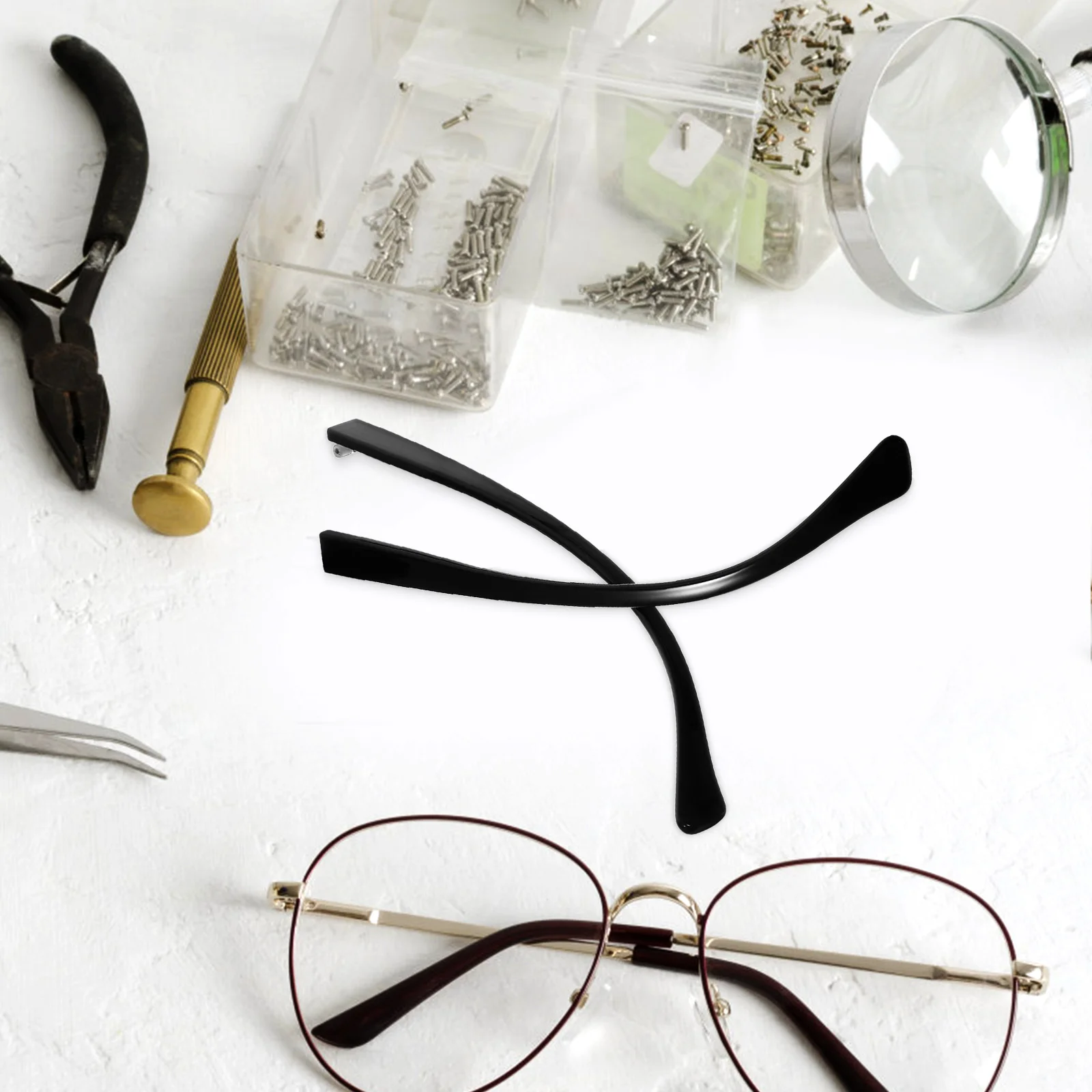 2 пары аксессуаров для очков запасные части ножки дужки универсальный комплект