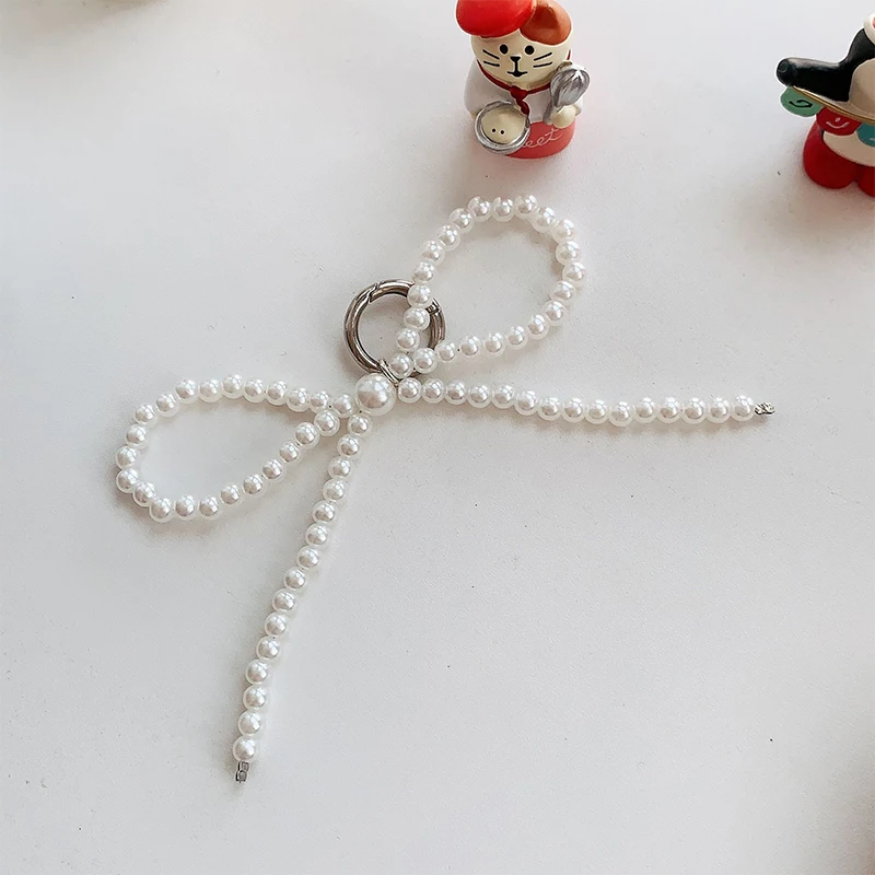 Модный жемчужный брелок с бантом кулон модный подвесной орнамент для ключей