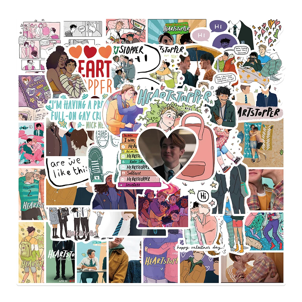 

10/30/50PCS Heartstopper Hot British TV Show Stickers Decals Toy for Laptop Luggage Motorcycle Waterproof Movie Graffiti Sticker