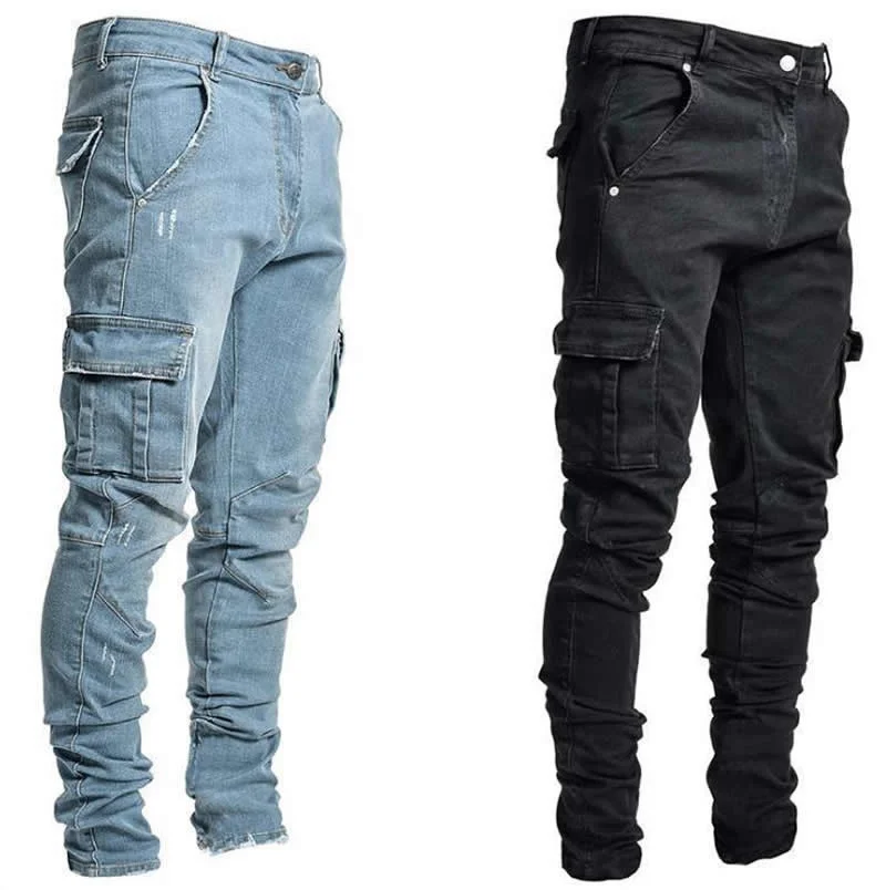 

Джоггеры мужские с лентами и карманами, классические брюки-карго в стиле хип-хоп, повседневные тренировочные штаны, уличная одежда, n9