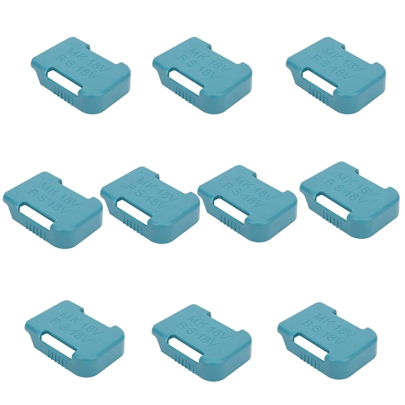 

10Pcs Battery Storage Rack Battery Holder Case for 18V Fixing Devices(Blue)