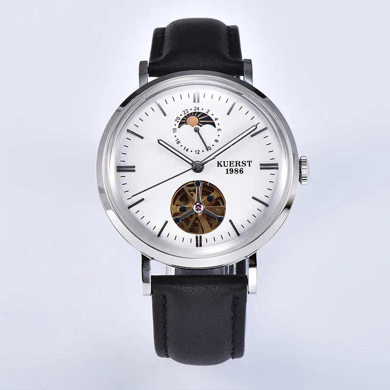 Business Men Watch Brief Automatic Watch Genuine Leather Watchband Watches Couple Wristwatch