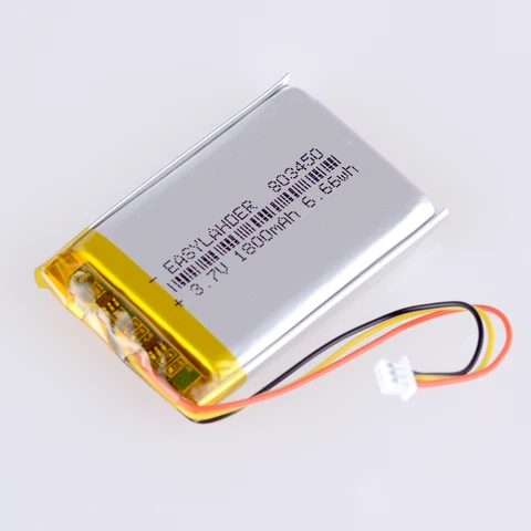 Литий-полимерный перезаряжаемый аккумулятор 803450 3,7 в 1800 мАч для светодиодной настольной лампы Xiaomi Yeelight