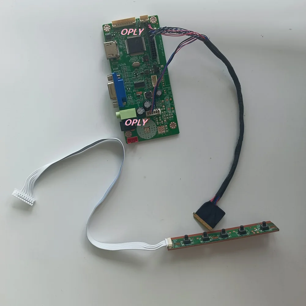 

Плата контроллера 58C HDMI-совместима с VGA для B156XTT01.0 B156XW02 B156XTT01.2 B156XTT01.3 1366x76, 8 осветительных панелей, 15,6 "ЖК-дисплей