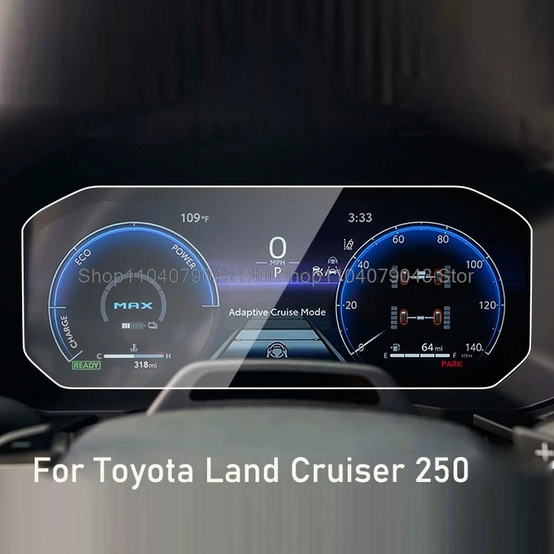

Защитная пленка из закаленного стекла для Toyota Land Cruiser 250 2024, 10,25 дюйма, приборная панель, экран приборной панели, защита от царапин