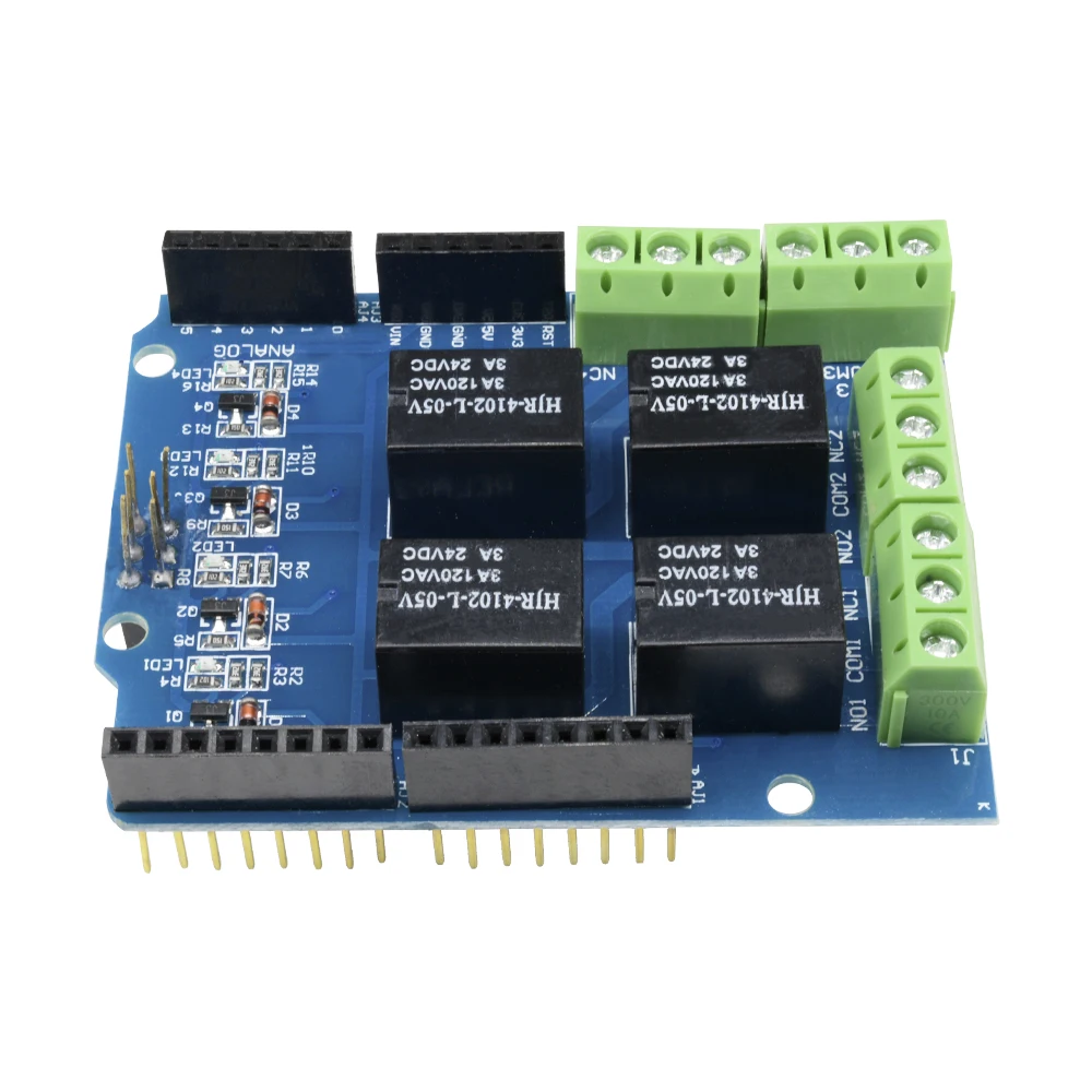 4-канальный модуль для Arduino плата расширения питания красный индикатор