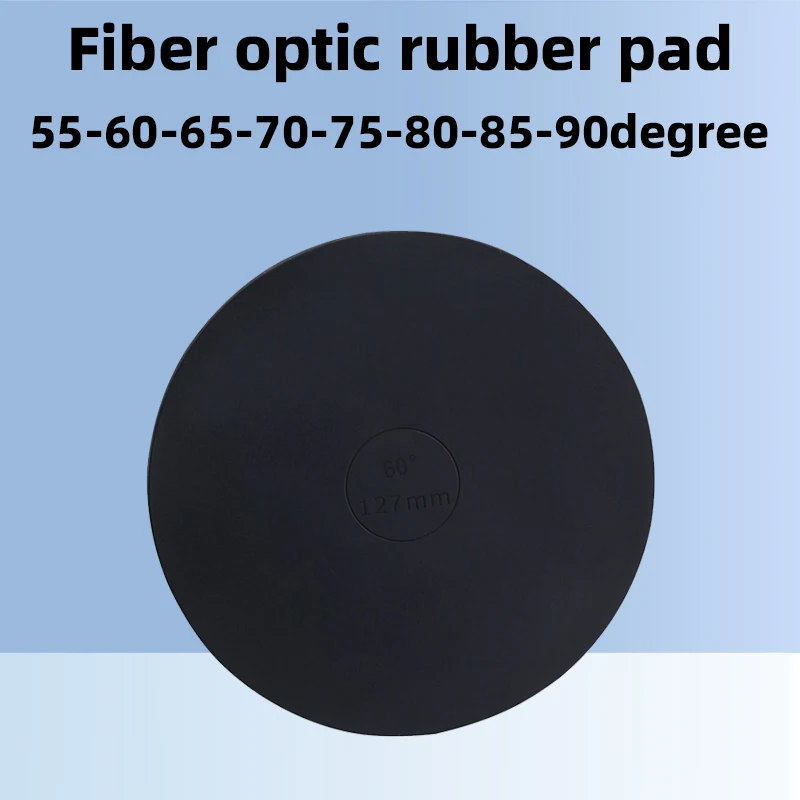 Optical Fiber Grinder Rubber Pad 4 Corners Pressurized 127mm Round Polishing Paper Pad Grinder Manual Plate SEIKOH PR5X-500-60