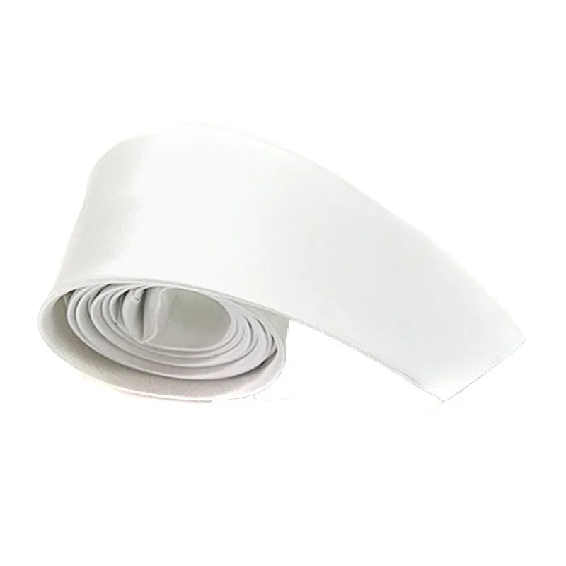 

White Men's Tie Classic Neck Ties High Quality Leisure Business Wedding 5cm Silk Necktie