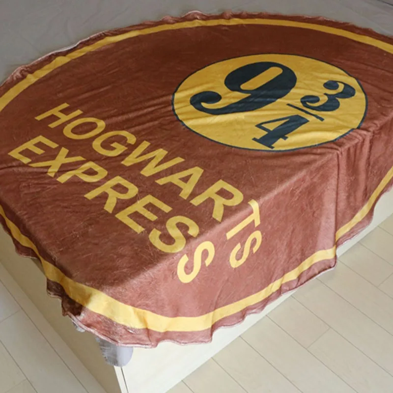 Фланелевое Одеяло Harrys мягкое теплое плюшевое круглое переносное зимнее одеяло