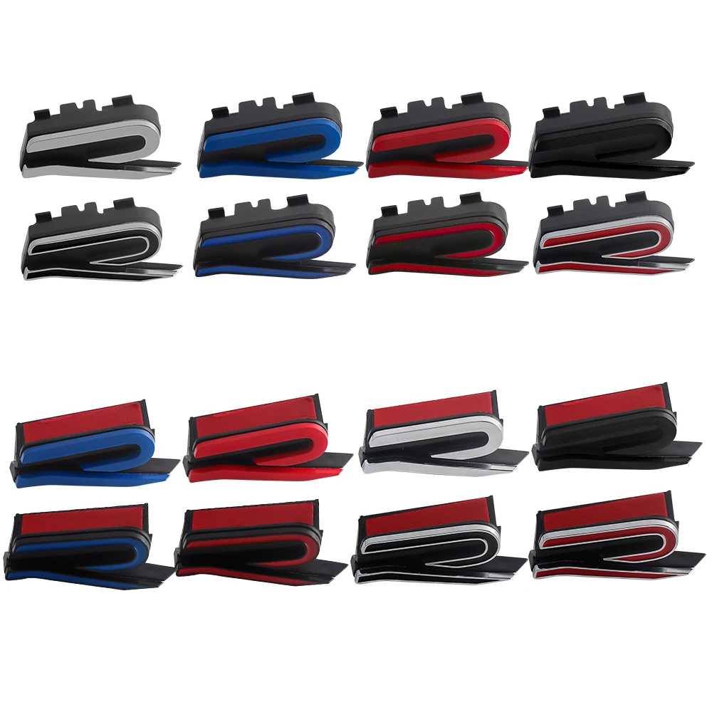 3D автомобильная передняя решетка багажника эмблема R логотип значок наклейки для