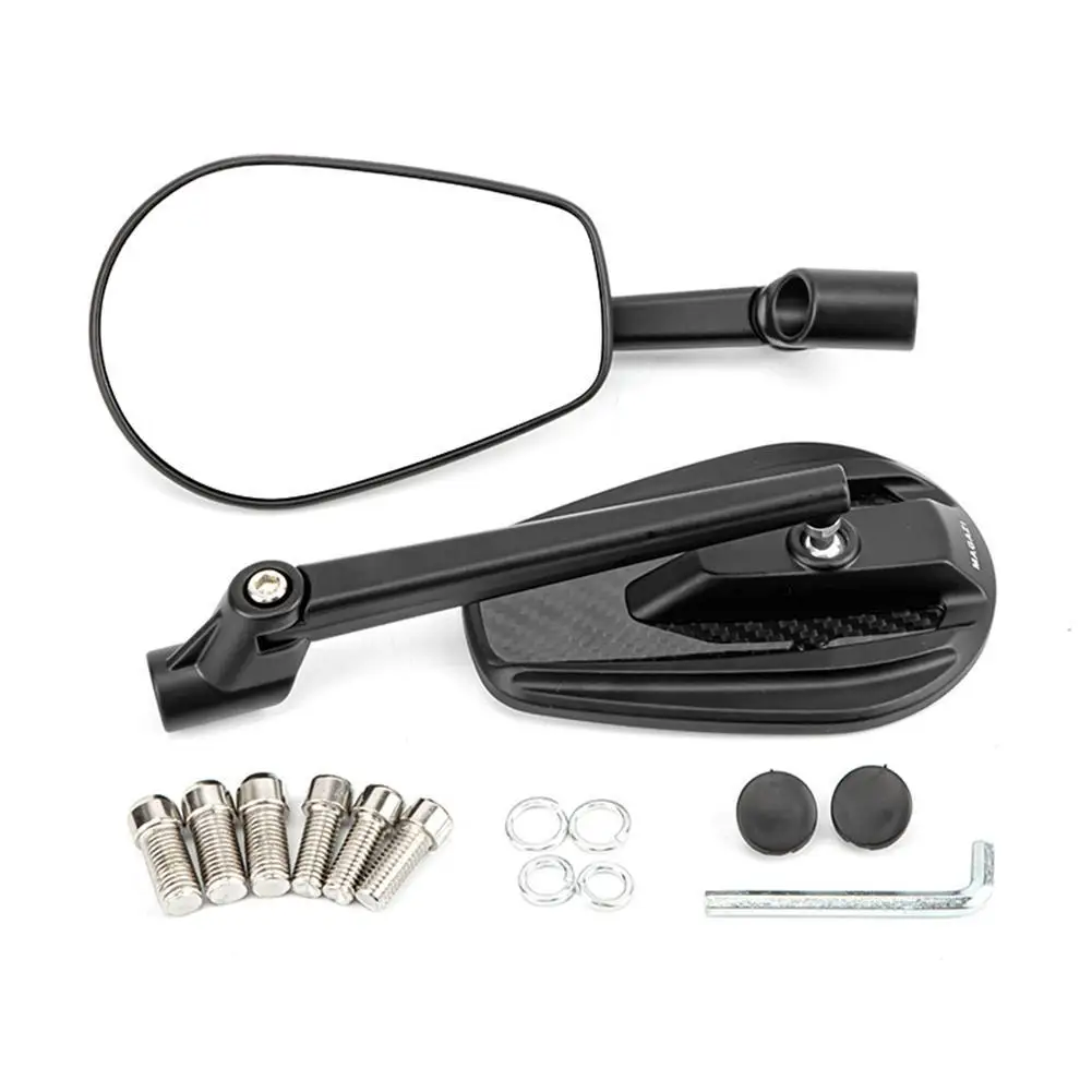 

Motorcycle Back View Mirror 8mm/10mm Adjustable Angle High Definition Glass Mirror Electric Bicycle Side Mirrors