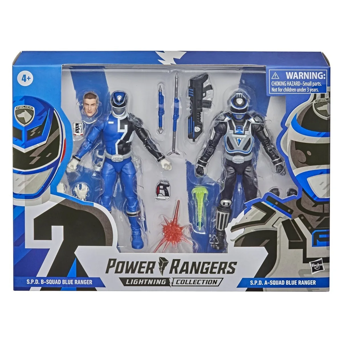 

Power ranger Lightning Collection S.P.D. Экшн-фигурка «Отряд B синий рейнджер против отряда голубой рейнджер», Игрушечная модель, 6 дюймов, 2 шт. в упаковке