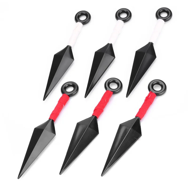 3pcs/set Hokage Ninja Kakashi Akatsuki Kunai Shuriken Anime Cosplay Narutos Accessories Props Weapons Halloween Gifts Wholesale - купить по