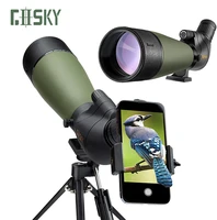 gosky updated 20 60x80 spotting scope with tripod waterproof bak4 angled scope for target shooting hunting bird watching