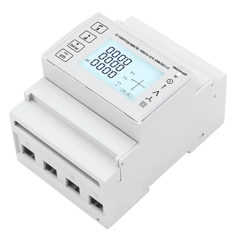 SDM 100A Трехфазный многофункциональный счетчик энергии на DIN-рейку RS485 Modbus TAC4300