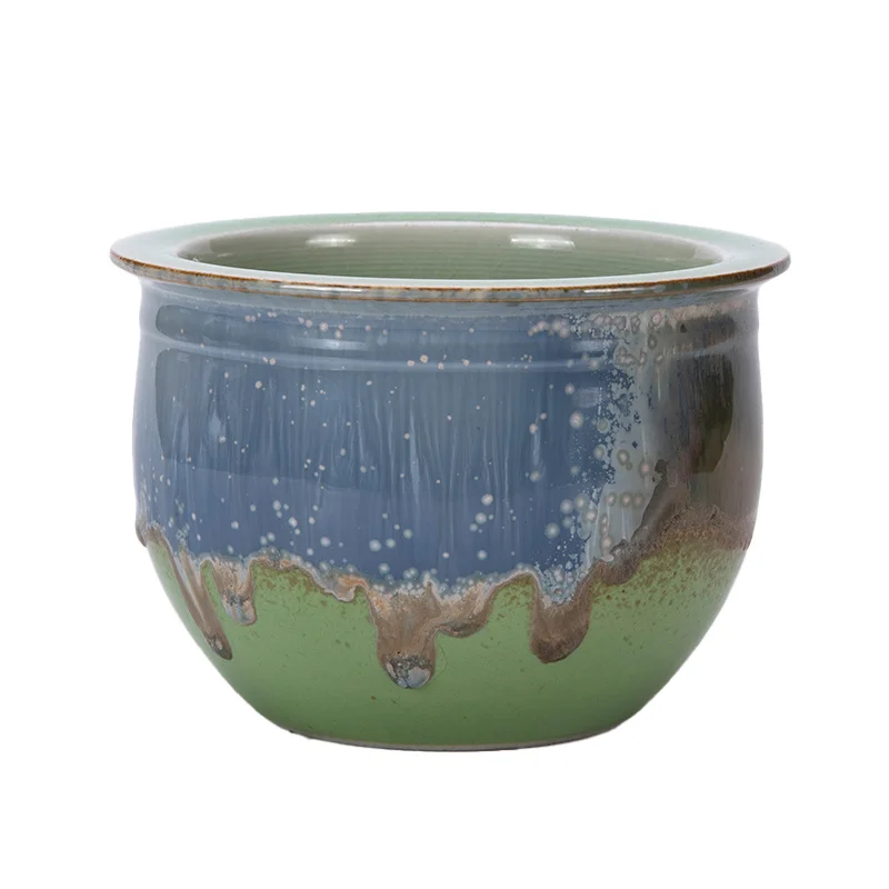 Ceramic Fambe Wash Large Household Kung Fu Set cup Storage Tray Basin Tea Ceremony Utensil Utensils